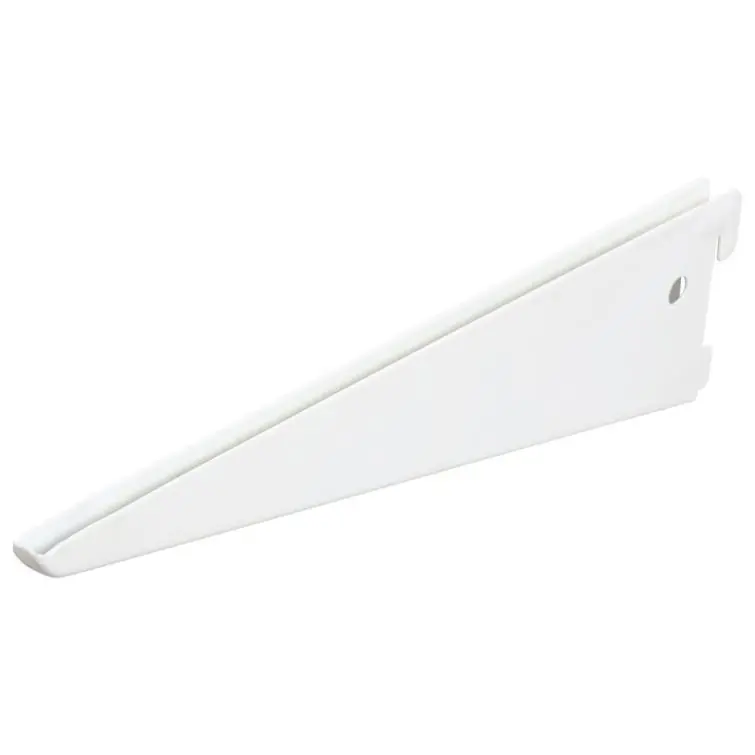 F-systeem plankendrager dubbel RAL9003 wit 27cm